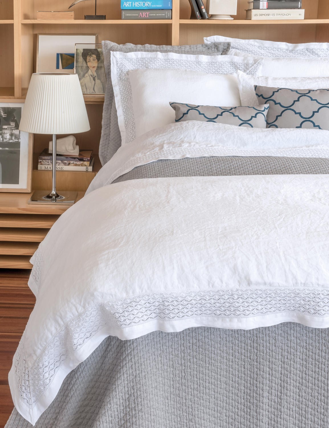 Vintage Linen VINTAGE LINEN Queen duvet cover white 1000214