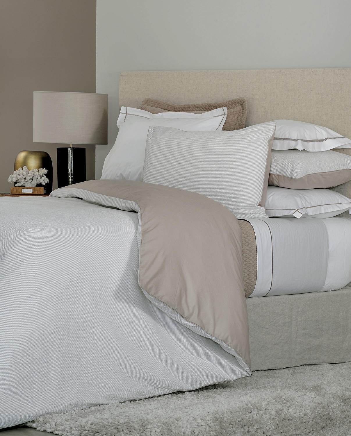 Seersucker SEERSUCKER Twin duvet cover white/grey 1000281