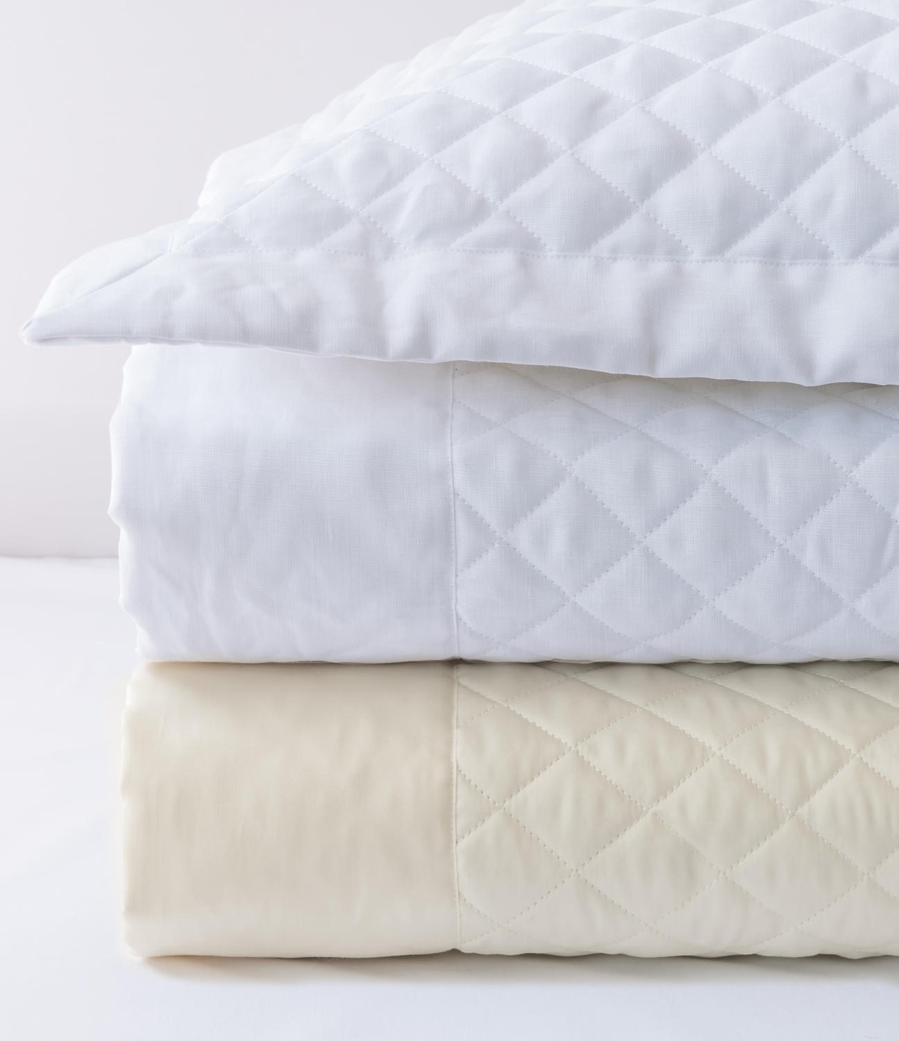 Simply Sateen SIMPLY SATEEN King quilted sham white 1000302