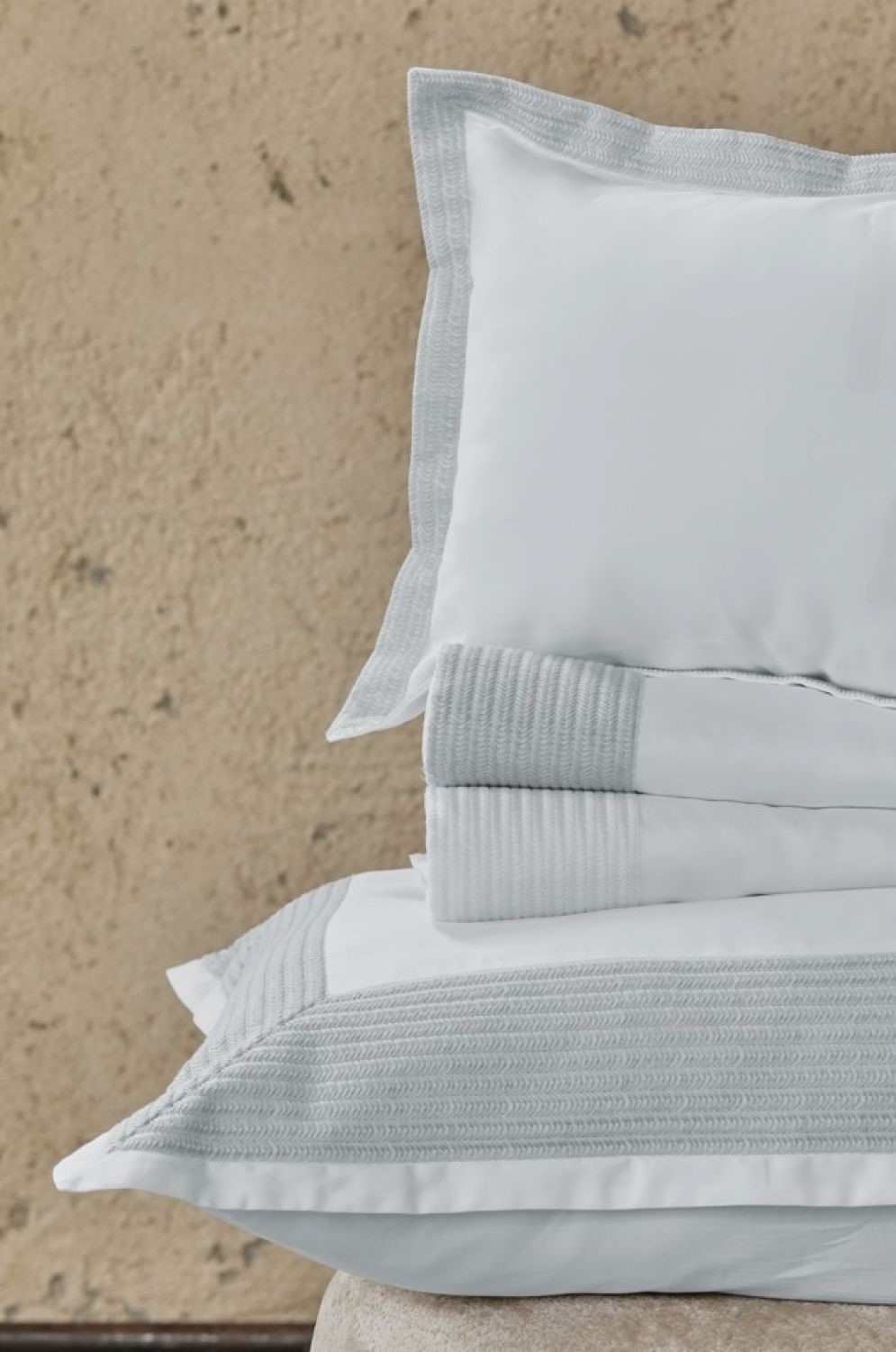 Herron HERRON Standard shams white/silver 1000730