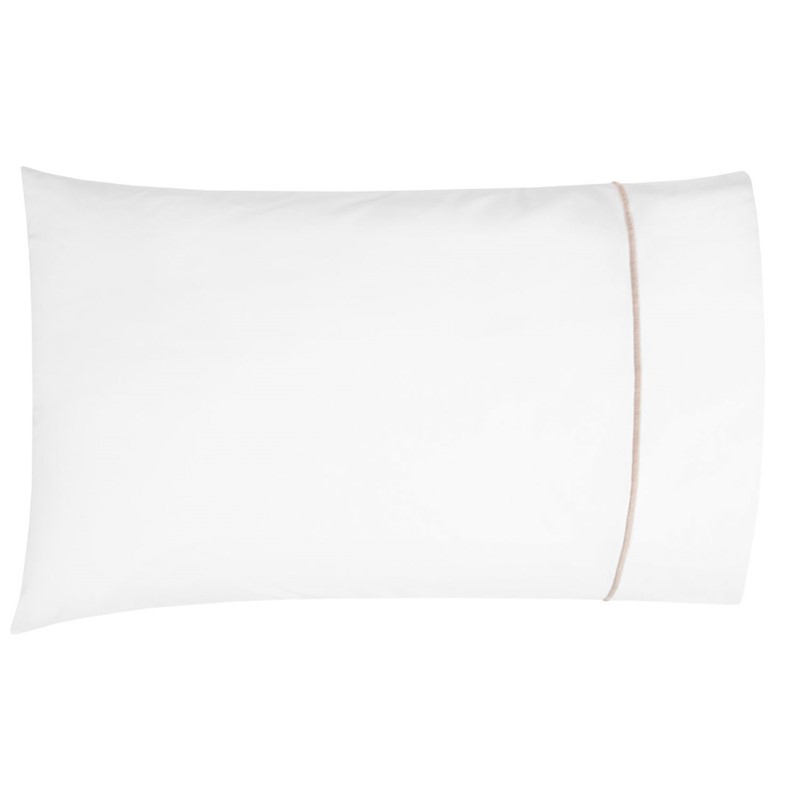 Classic Hotel CLASSIC HOTEL Standard pillowcase white/taupe 1000011