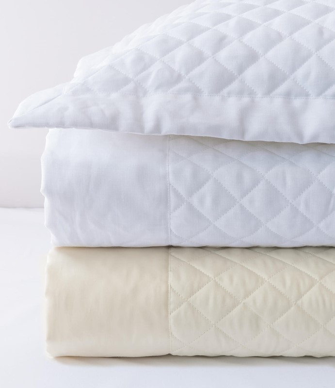Simply Sateen SIMPLY SATEEN King quilted sham white 1000302