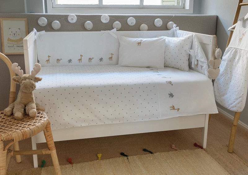 Savana SAVANA Crib duvet cover white 1000671