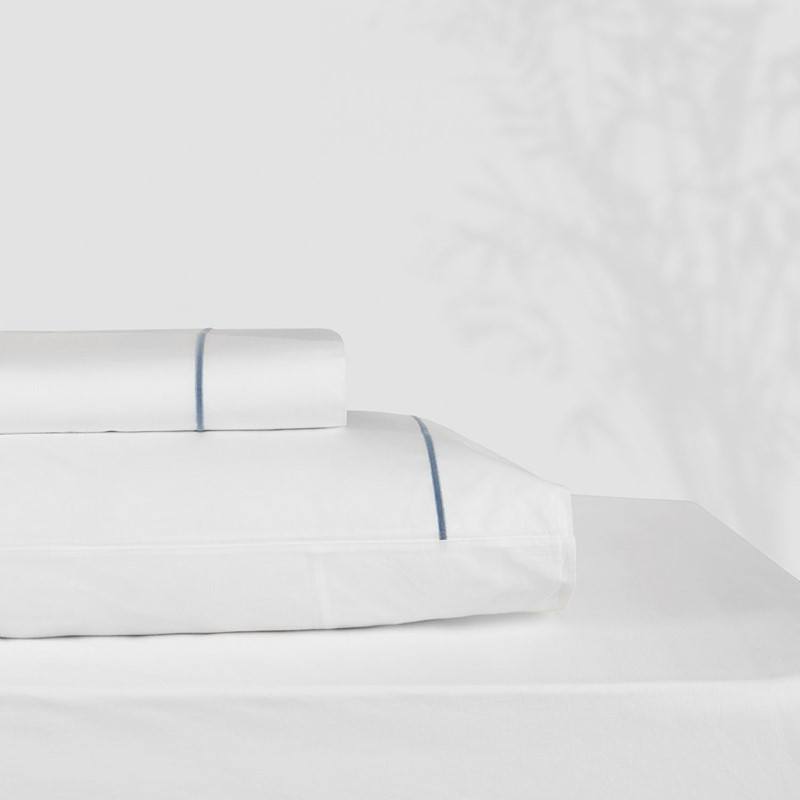 Classic Hotel CLASSIC HOTEL King sheet set white/french blue 1000687