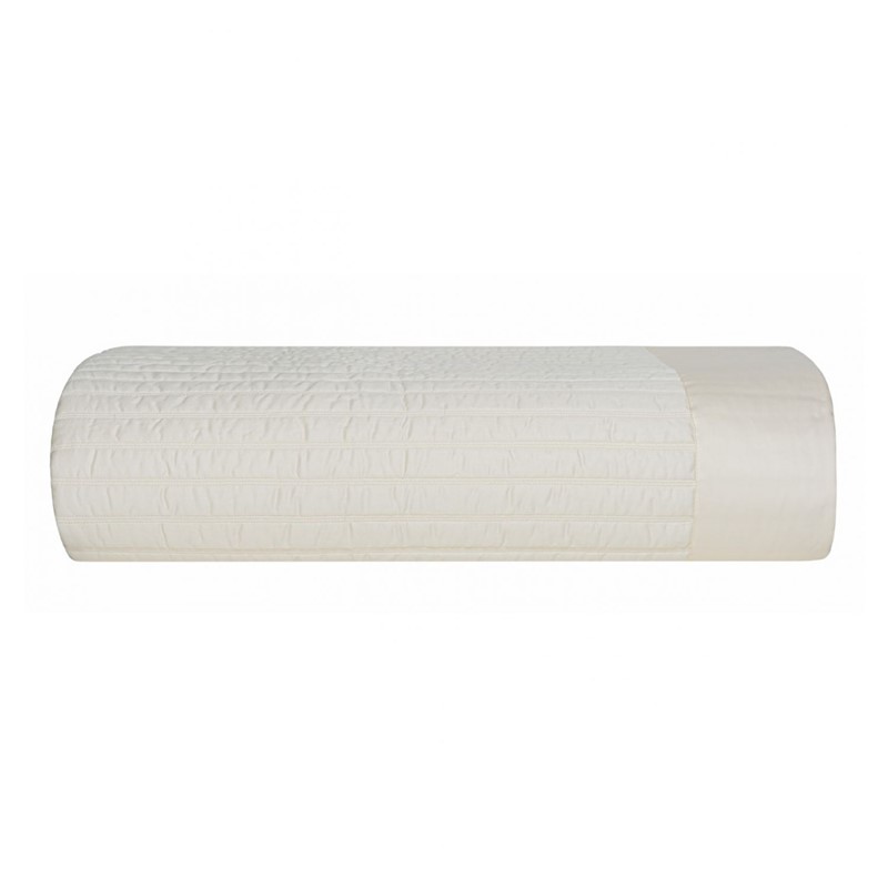 Monroe MONROE Queen quilted coverlet ivory 1000843