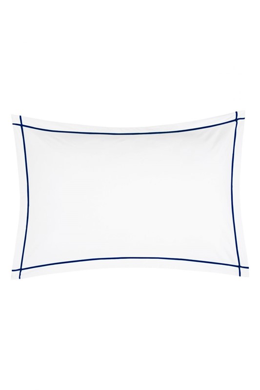 Classic Hotel CLASSIC HOTEL Boudoir shams white/navy 1001265