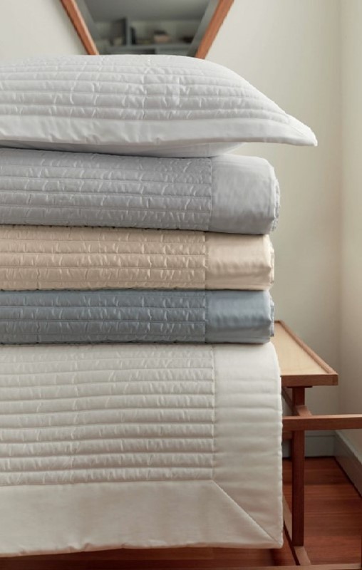 Monroe MONROE King quilted sham ocean blue 1001278