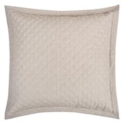 Hudson Linen HUDSON LINEN Euro quilted sham flax 1000366 View 2