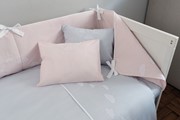 Cuddle Cloud CUDDLE CLOUD Crib bumper pink/white 1000670 View 3