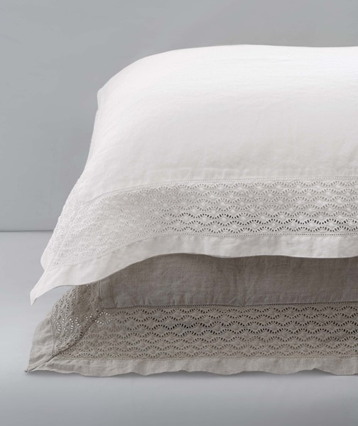 Vintage Linen VINTAGE LINEN Euro shams white 1000219