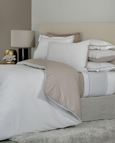Seersucker SEERSUCKER Twin duvet cover white/grey 1000281