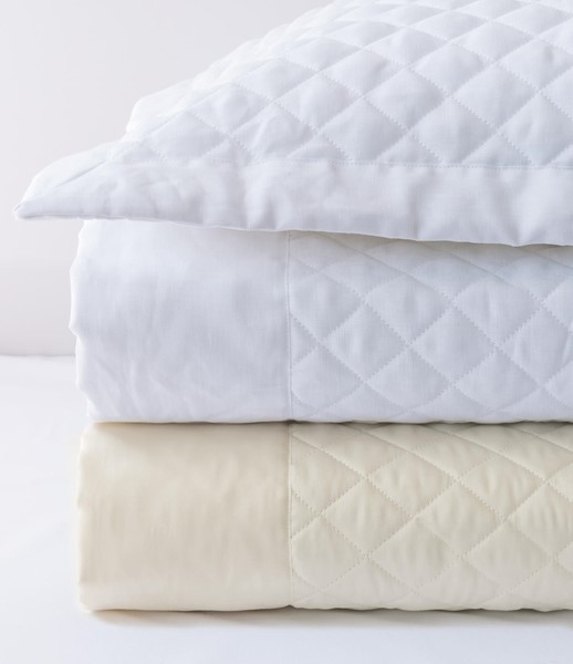 Simply Sateen SIMPLY SATEEN King quilted sham white 1000302