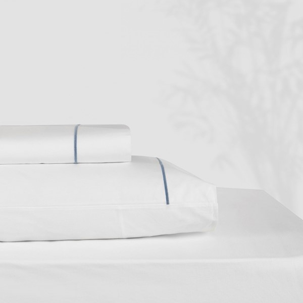 Classic Hotel CLASSIC HOTEL King sheet set white/french blue 1000687