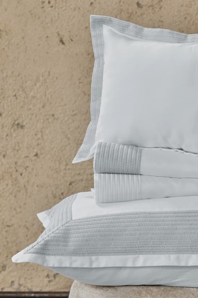 Herron HERRON Standard shams white/silver 1000730