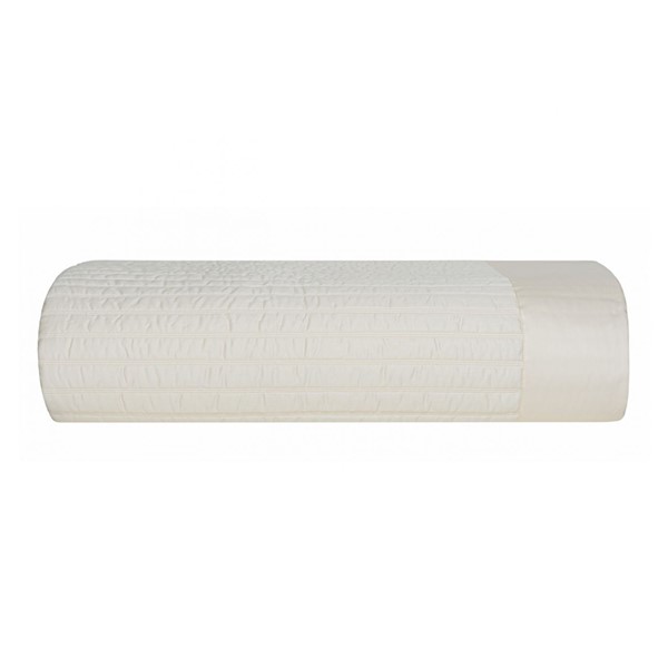 Monroe MONROE Queen quilted coverlet ivory 1000843