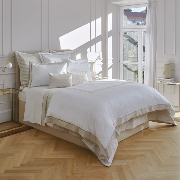 Windsor WINDSOR King duvet cover white/latte 1001097