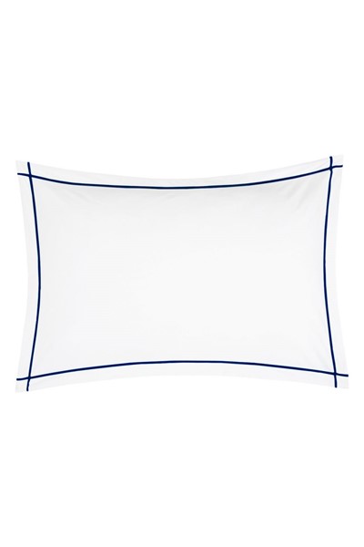 Classic Hotel CLASSIC HOTEL Boudoir shams white/navy 1001265